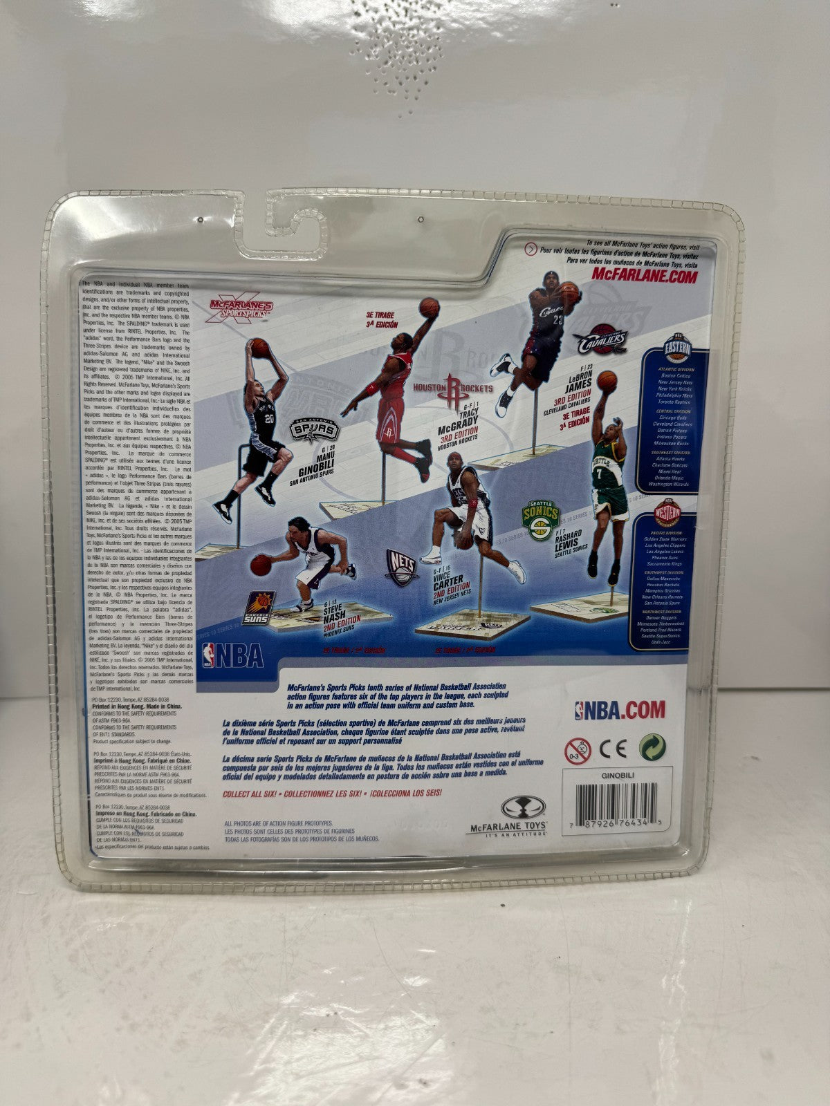 McFarlane NBA Mano Ginobili San Antonio Spurs Series 10 Figure