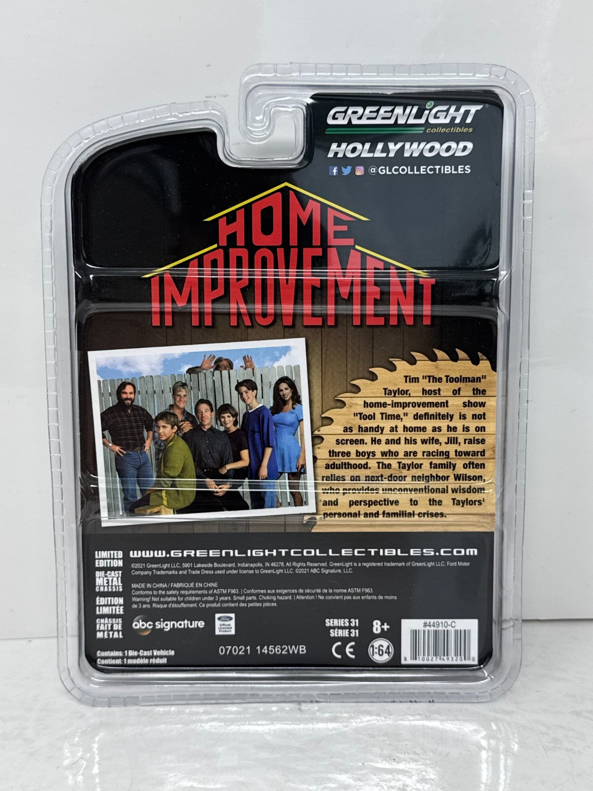 Greenlight Hollywood 1991 Ford Mustang GT Home Improvement 1:64 Diecast