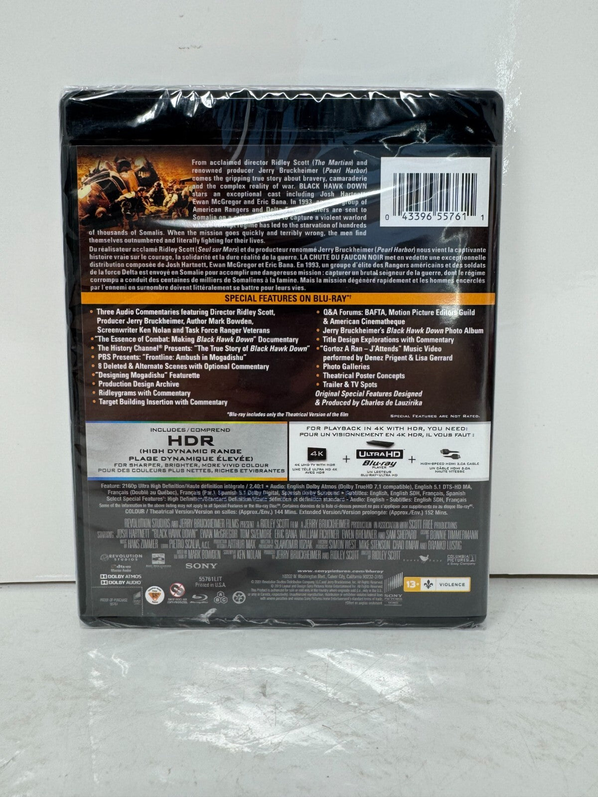 Black Hawk Down (4K UHD Blu-ray) War Brand New and Sealed!!!