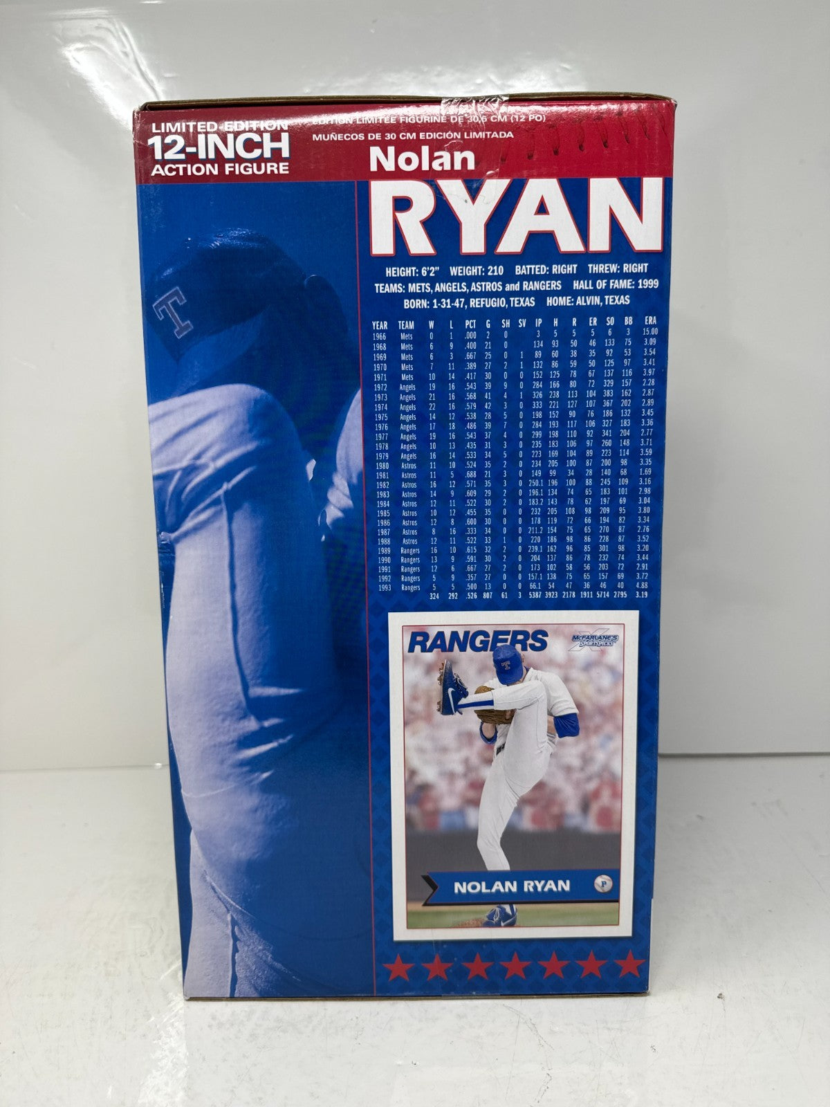 McFarlane MLB Nolan Ryan Texas Rangers 12" Inch Baseball Figure