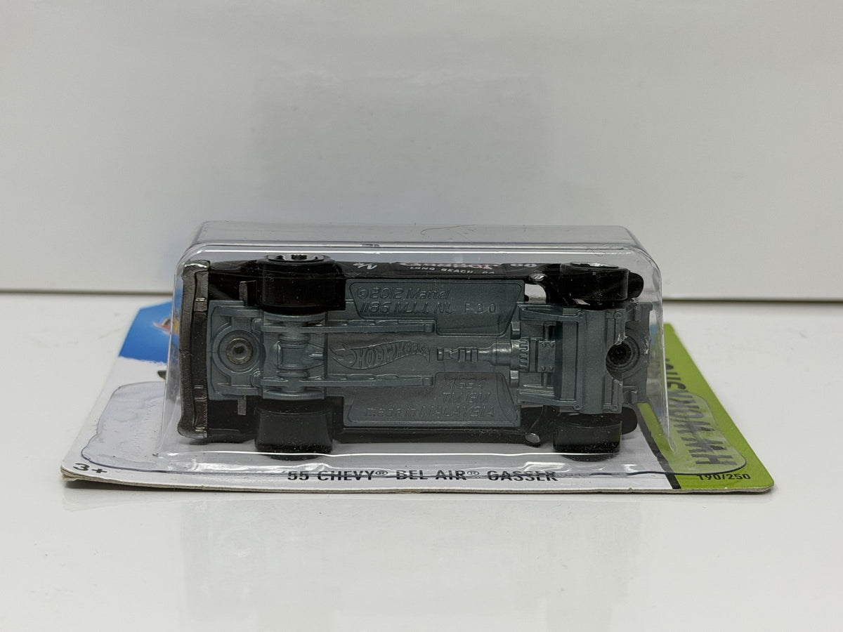 Hot Wheels HW Workshop 1955 Chevy Bel Air Gasser Black 1:64 Diecast Short Card