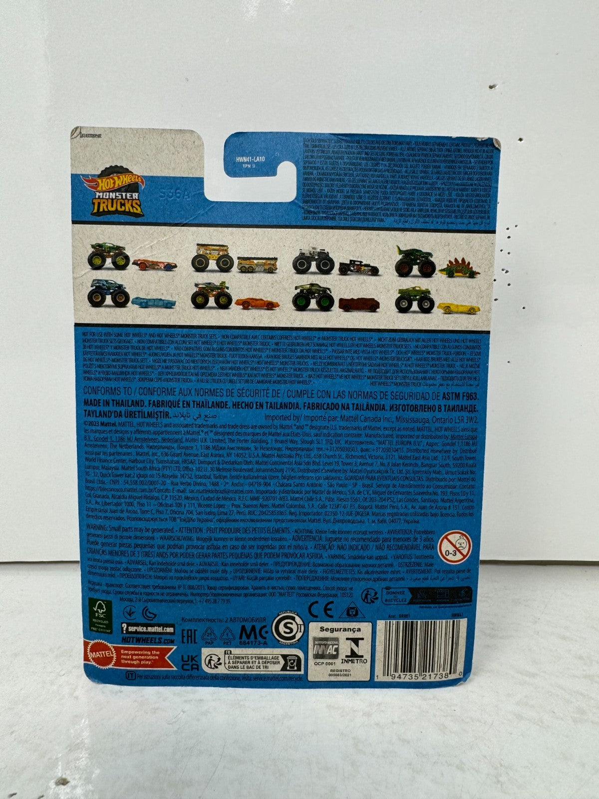 Hot Wheels Monster Trucks Bone Shaker 1:64 Diecast