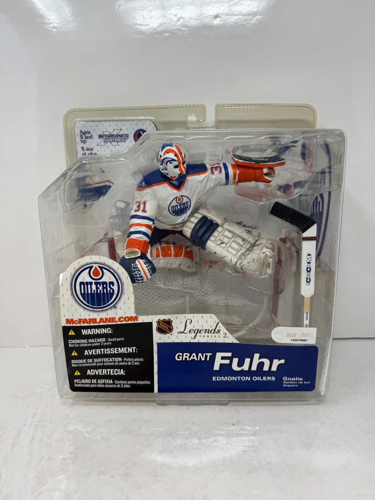 McFarlane NHL Grant Fuhr Edmonton Oilers Legends Series 2 Figure