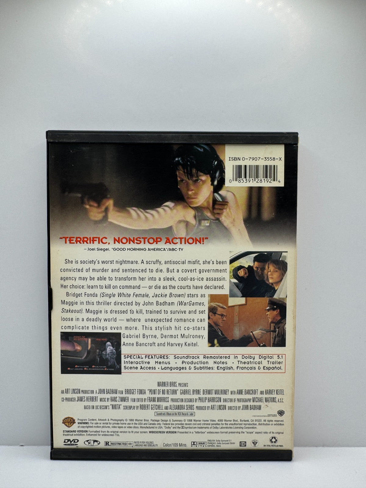Point of No Return (DVD) Bridget Fonda Thriller