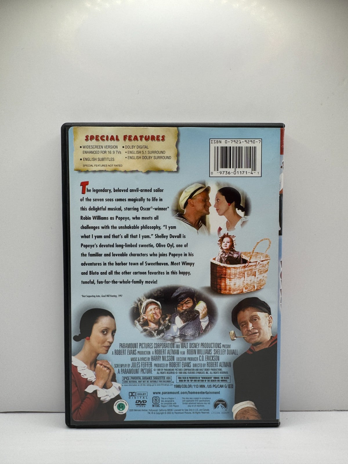 Popeye (DVD) Robin Williams Comedy