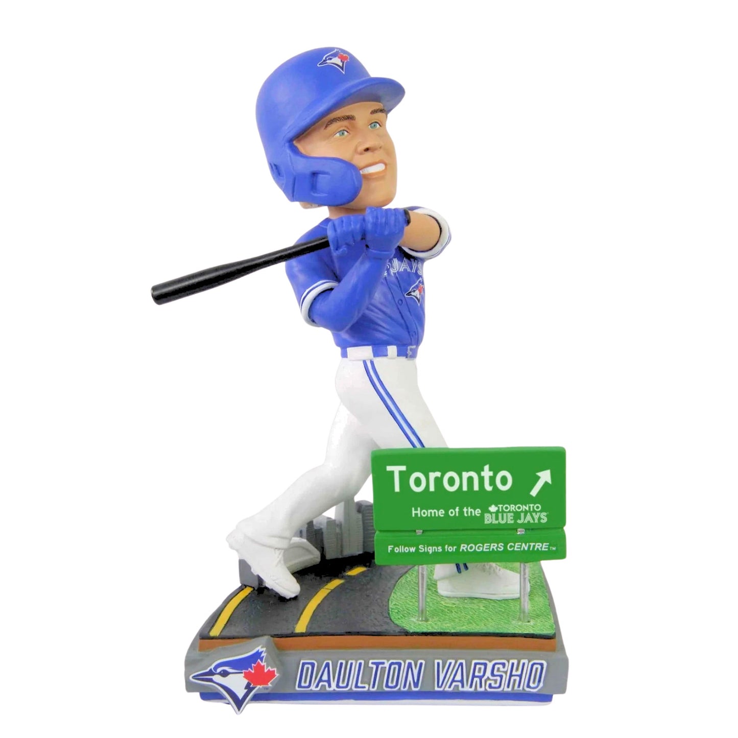 FOCO MLB Toronto Blue Jays Daulton Varsho "Next Stop Toronto" Bobblehead