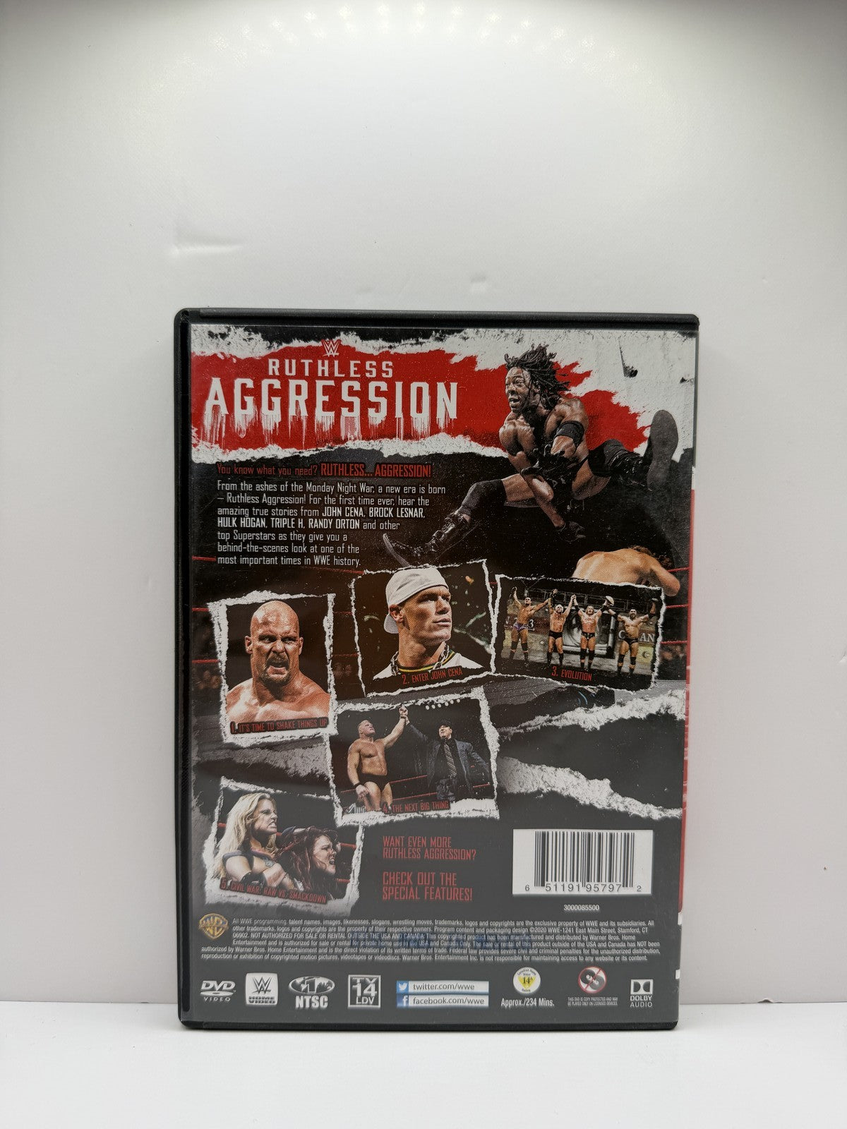 WWE Ruthless Aggression Vol. 1 2-Disc DVD John Cena Brock Lesnar Wrestling V2