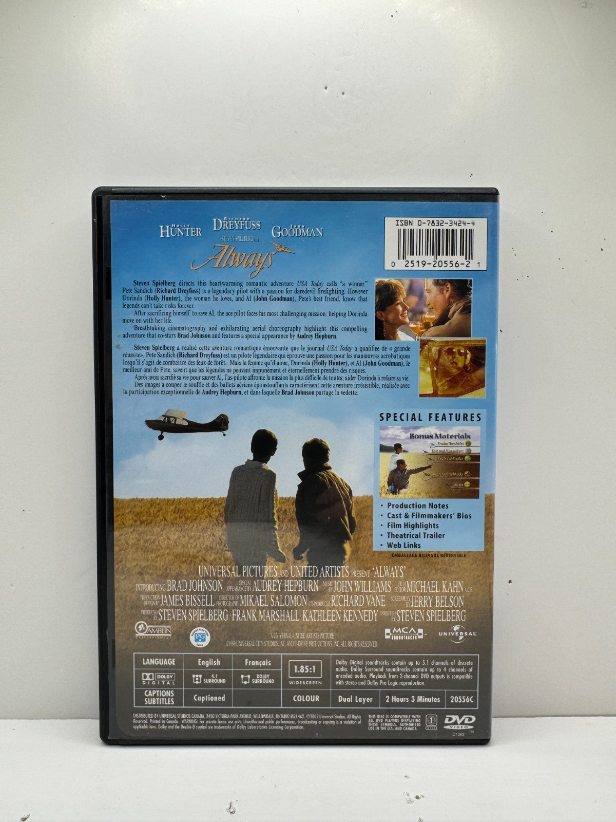 Always (DVD) Richard Dreyfuss Romantic Drama