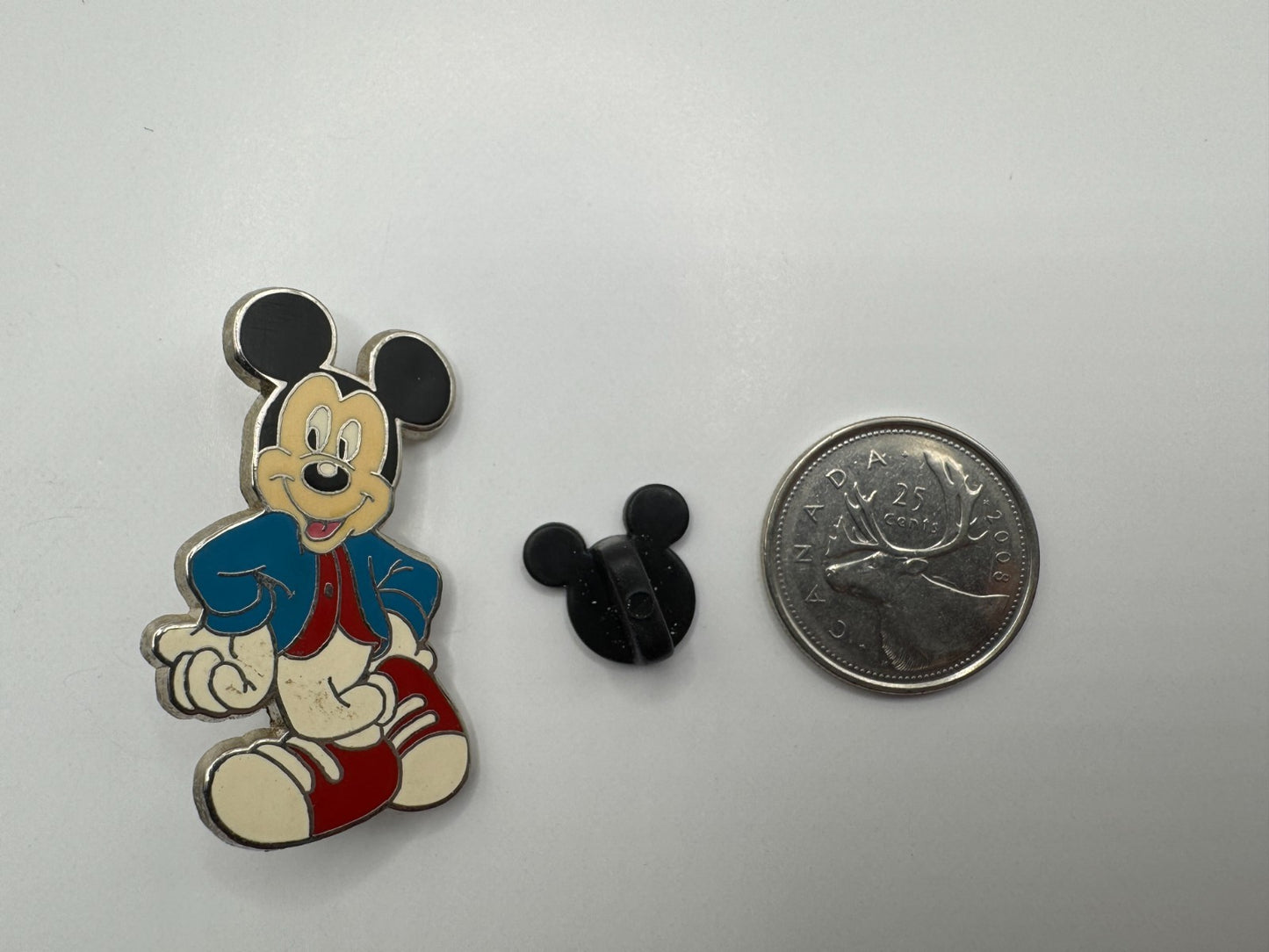 Disney Mickey Mouse Blue Jacket Red Vest Booster Trading Pin DC2S1