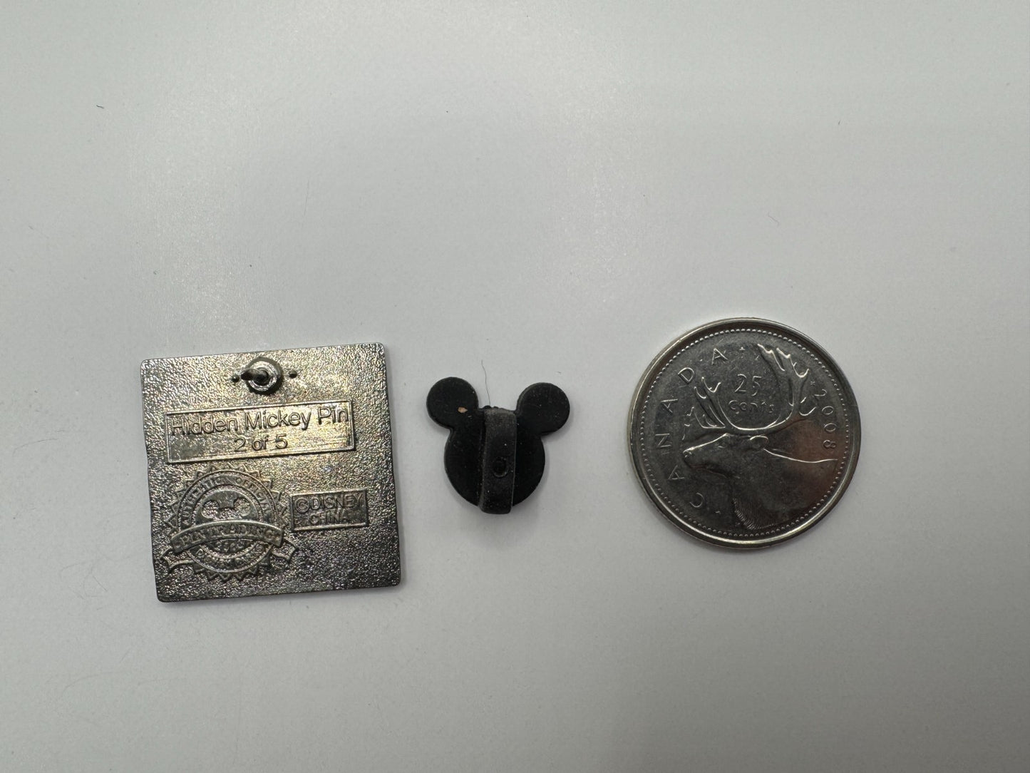 WDW Disney Neon Mickey Mouse Orange Hidden Mickey Trading Pin DC2S1