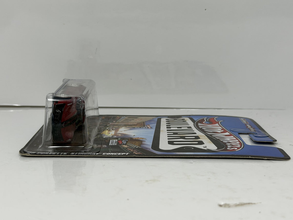 Hot Wheels Boulevard 2009 Corvette Stingray Concept 1:64 Diecast Real Riders