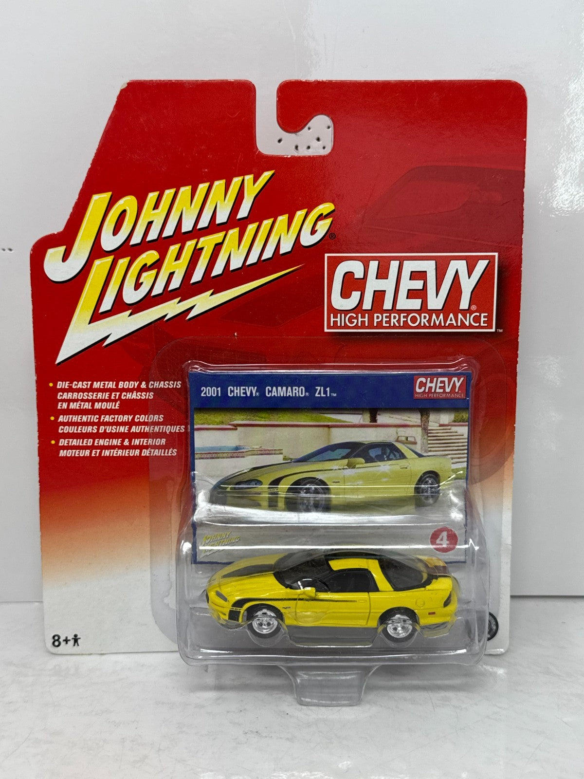 Johnny Lightning Chevy High Performance 2001 Chevy Camaro ZL1 1:64 Diecast