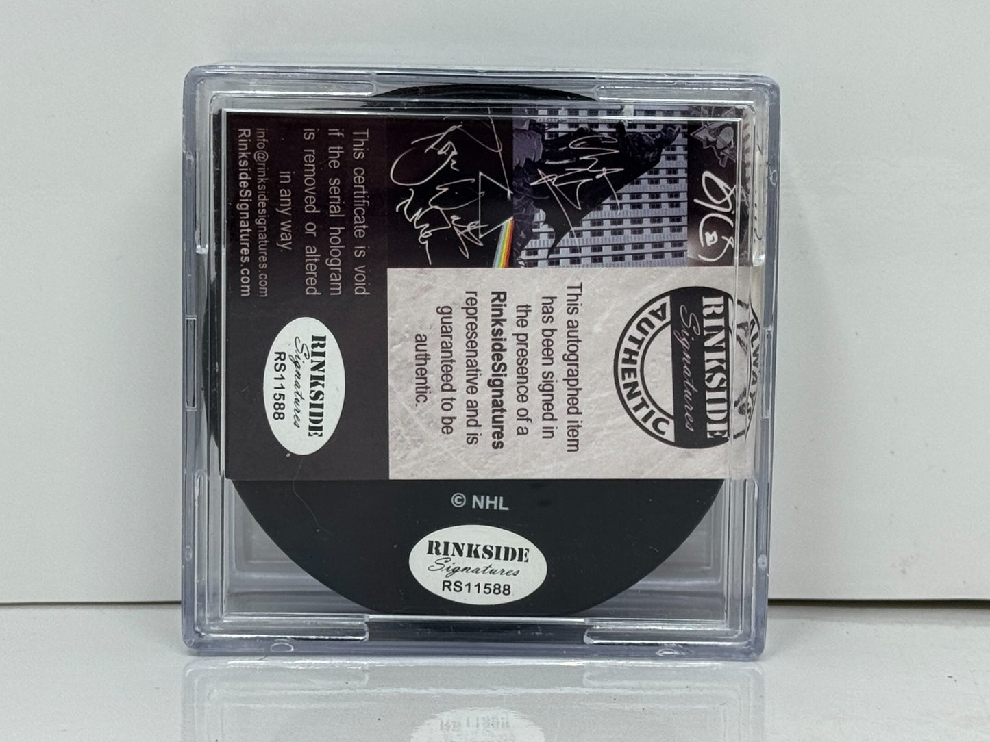 Eric Staal Minnesota Wild Signed NHL Autograph Puck Silver Auto COA Rinkside