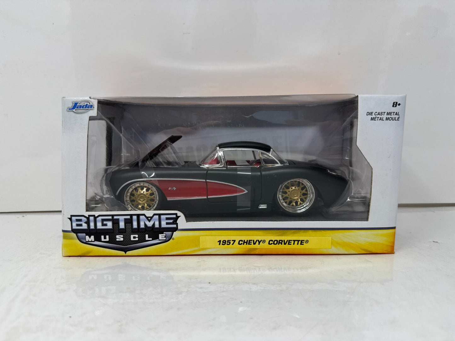 Jada Bigtime Muscle 1957 Chevy Corvette 1:24 Diecast