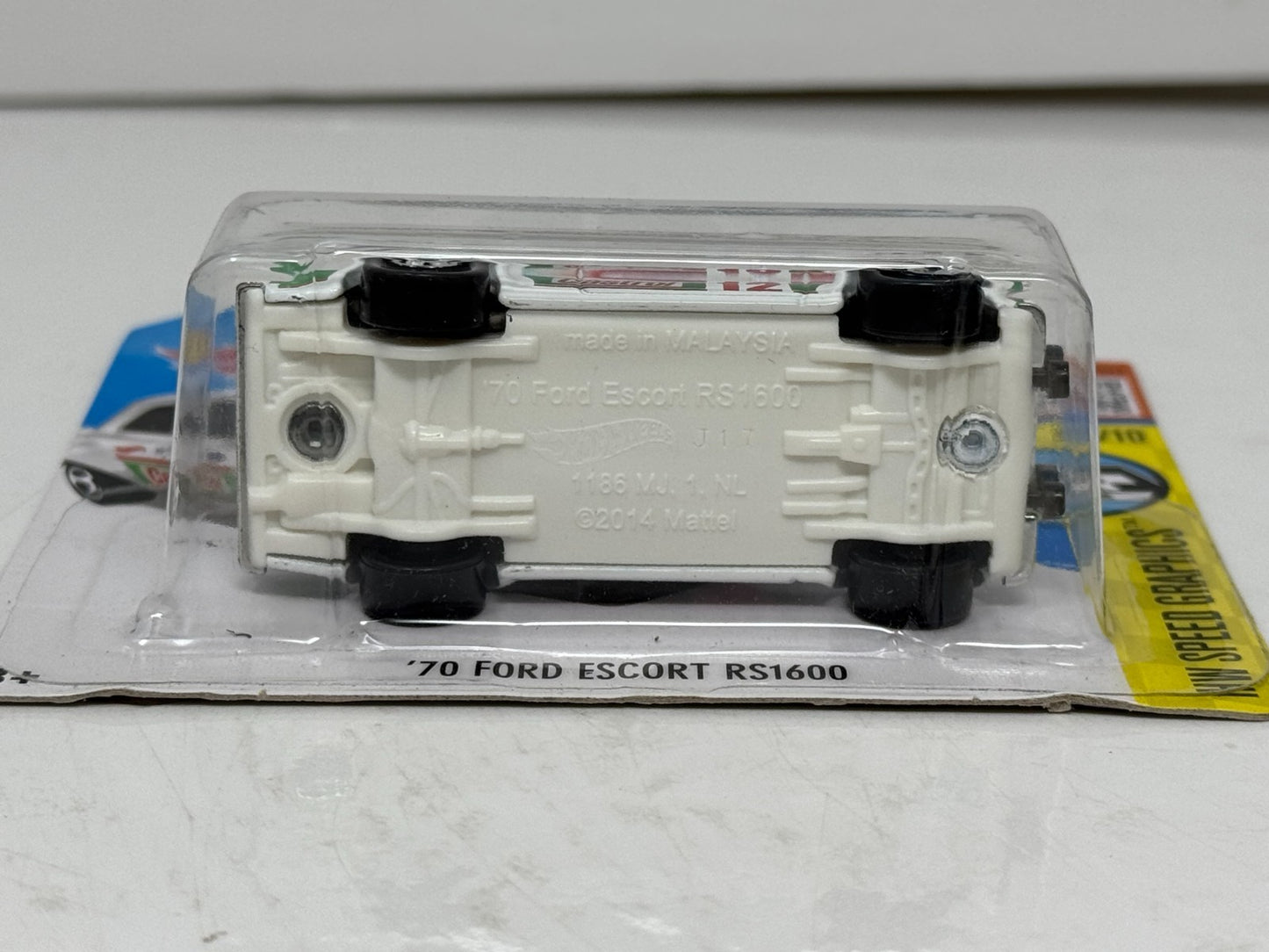 Hot Wheels Speed Graphics 1970 Ford Escort Castrol 1:64 Diecast Short Card