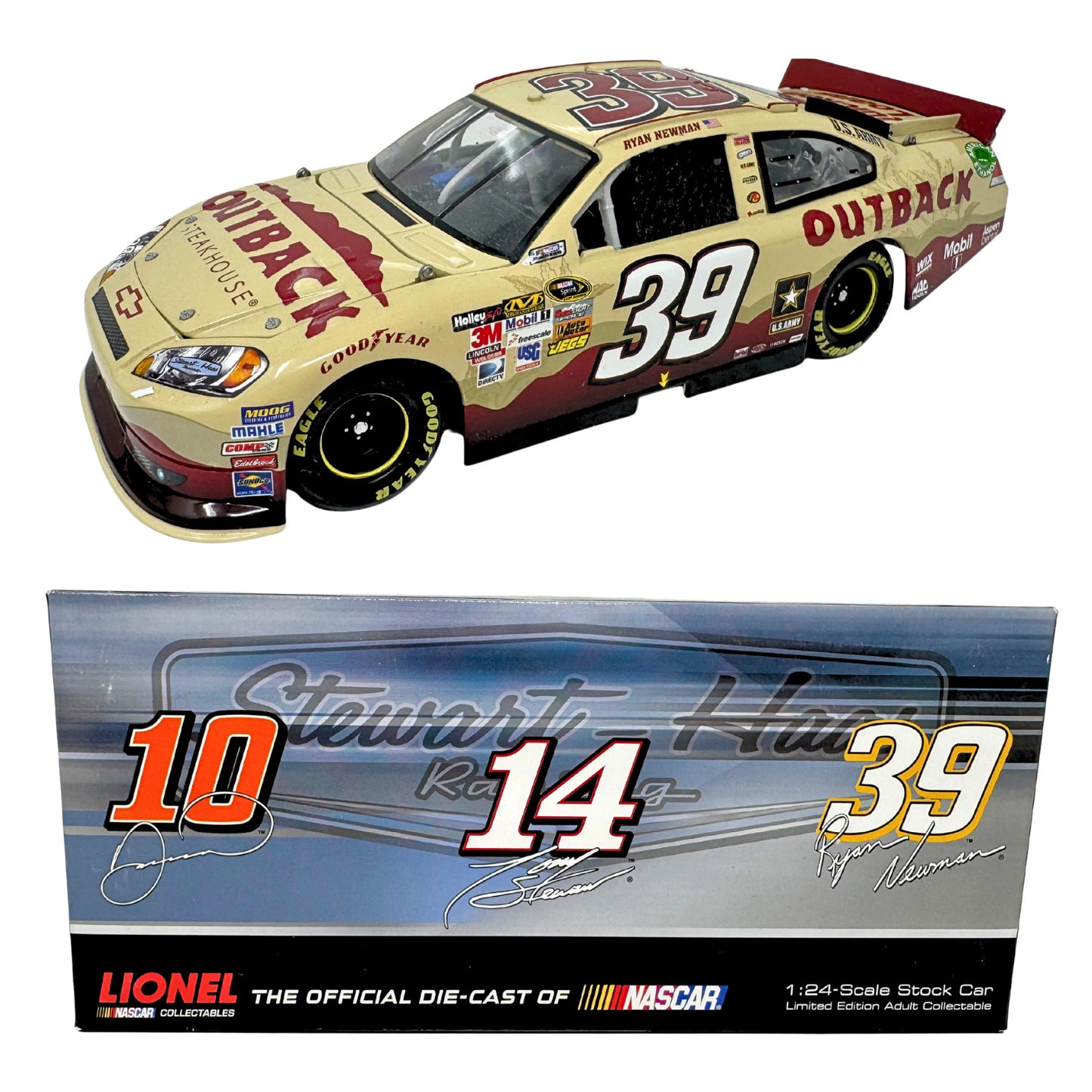 Lionel Nascar #39 Ryan Newman Outback Steakhouse 2012 Chevy Impala 1:24 Diecast