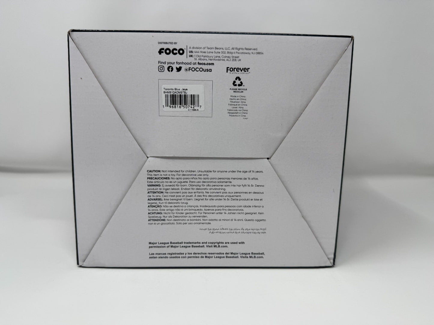 FOCO MLB Toronto Blue Jays #1 Dad Fathers Day ACE Mascot Bobblehead