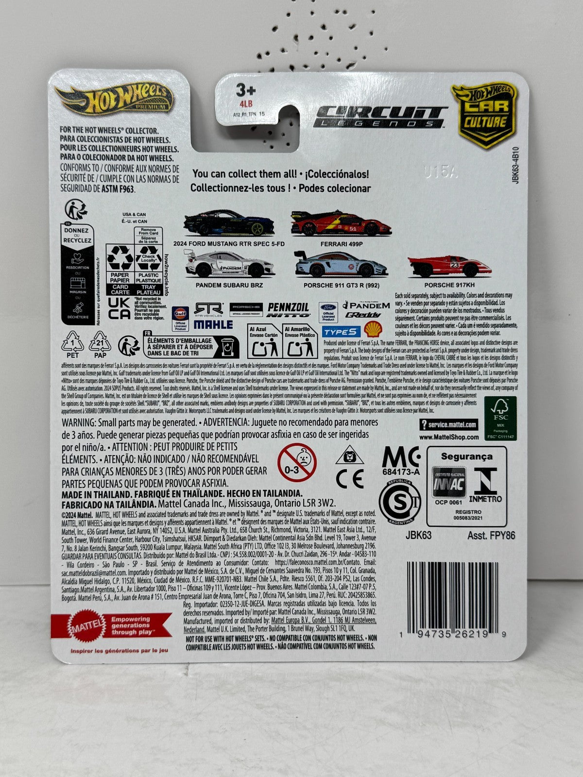 Hot Wheels Premium Circuit Legends Porsche 917KH 1:64 Diecast