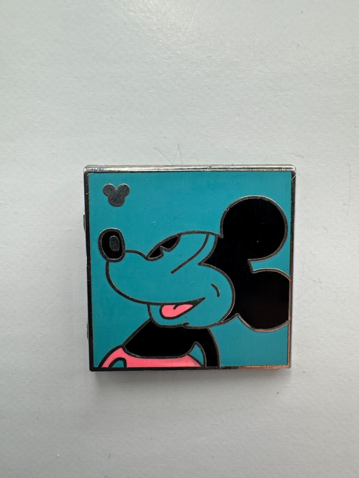 WDW Disney Neon Mickey Mouse Blue Hidden Mickey Trading Pin DC2S1