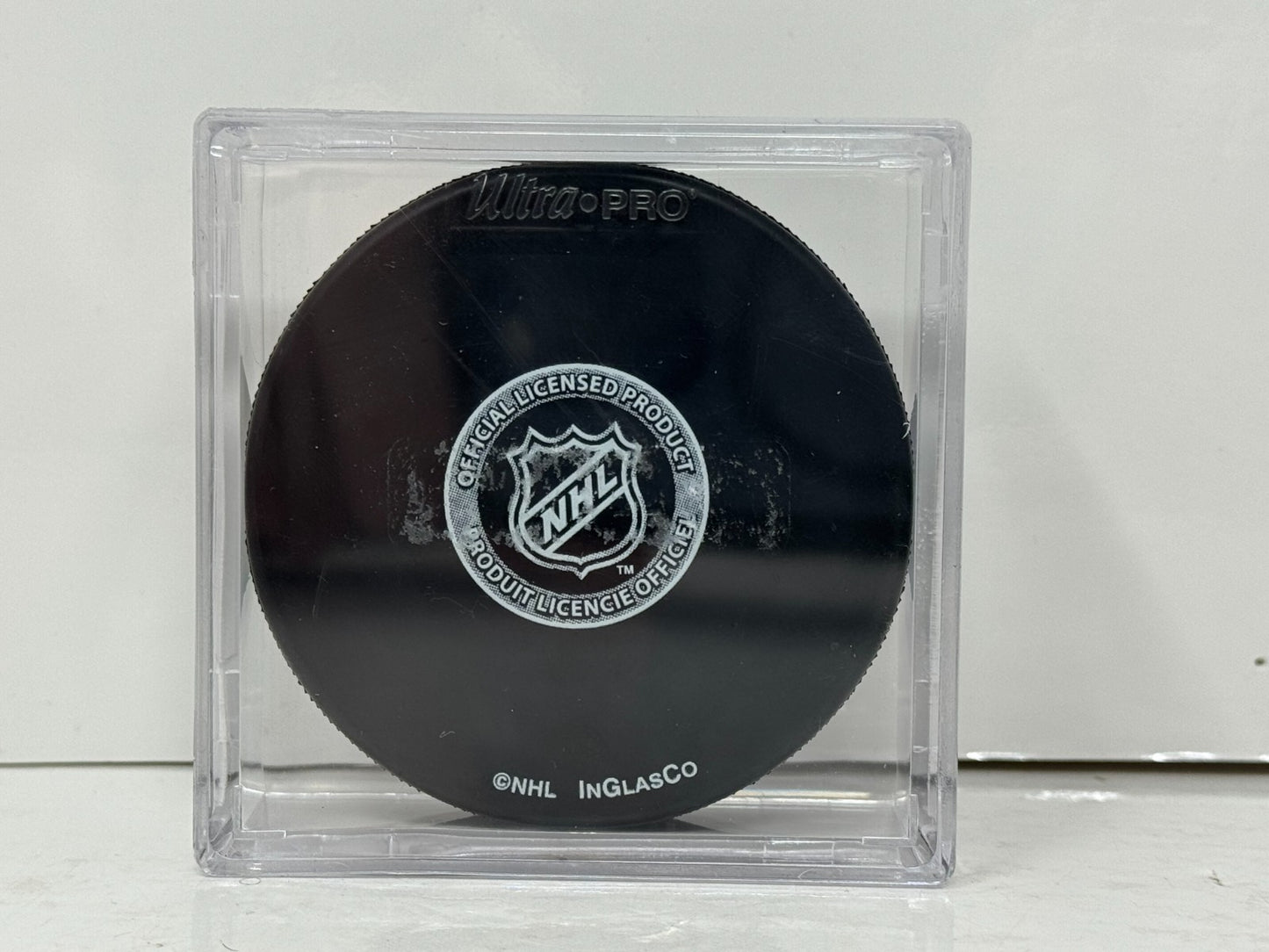 Jonathan Bernier Los Angeles Kings Signed NHL Autograph Puck Silver Auto