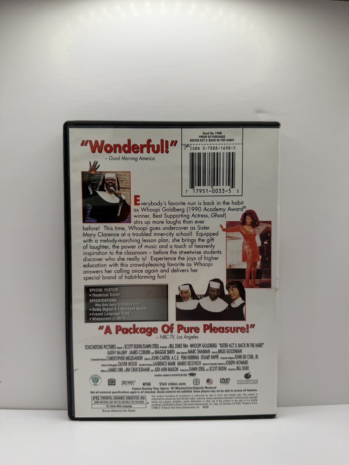 Sister Act 2 Back in the Habit (DVD) Whoopi Goldberg Comedy