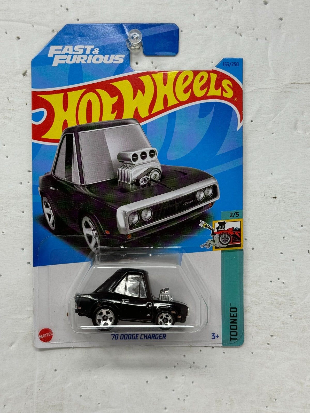 Hot Wheels Tooned 1970 Dodge Charger Fast & Furious Muscle Car 1:64 Diecast