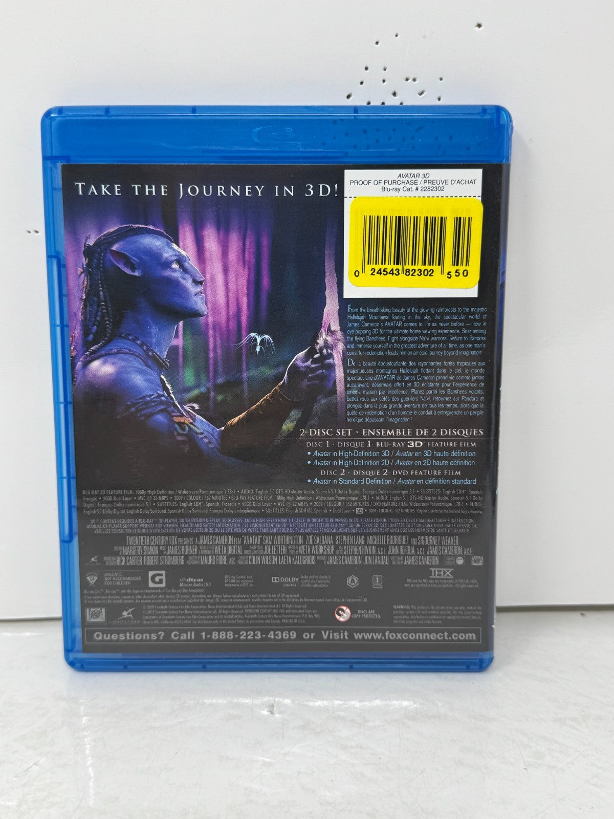 Avatar (3D Blu-ray) James Cameron Sci-Fi Epic Adventure Blockbuster Movie