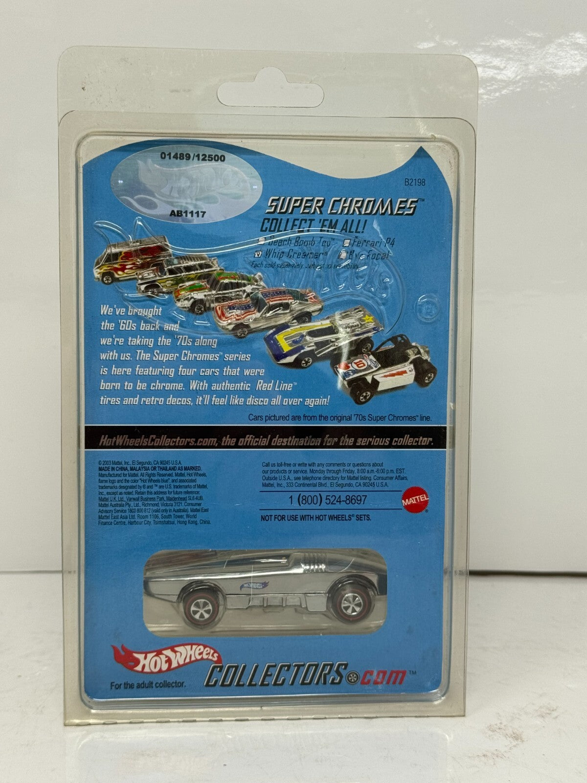 Hot Wheels Red Line Club RLC Whip Creamer Super Chromes Fantasy Cars 1:64 Diecast 2003