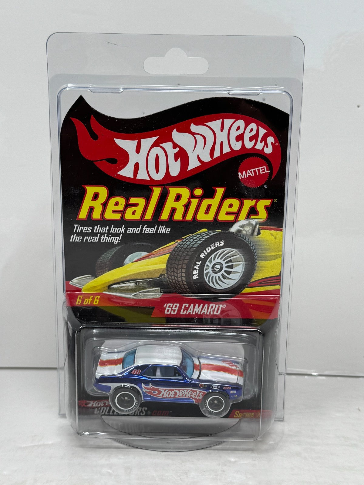 Hot Wheels RLC Redline Club Real Riders 1969 Chevrolet Camaro 1:64 Diecast