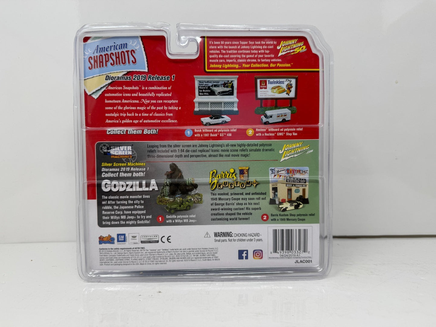 Johnny Lightning Hostess Twinkies GMC Step Van Diorama 1:64 Diecast
