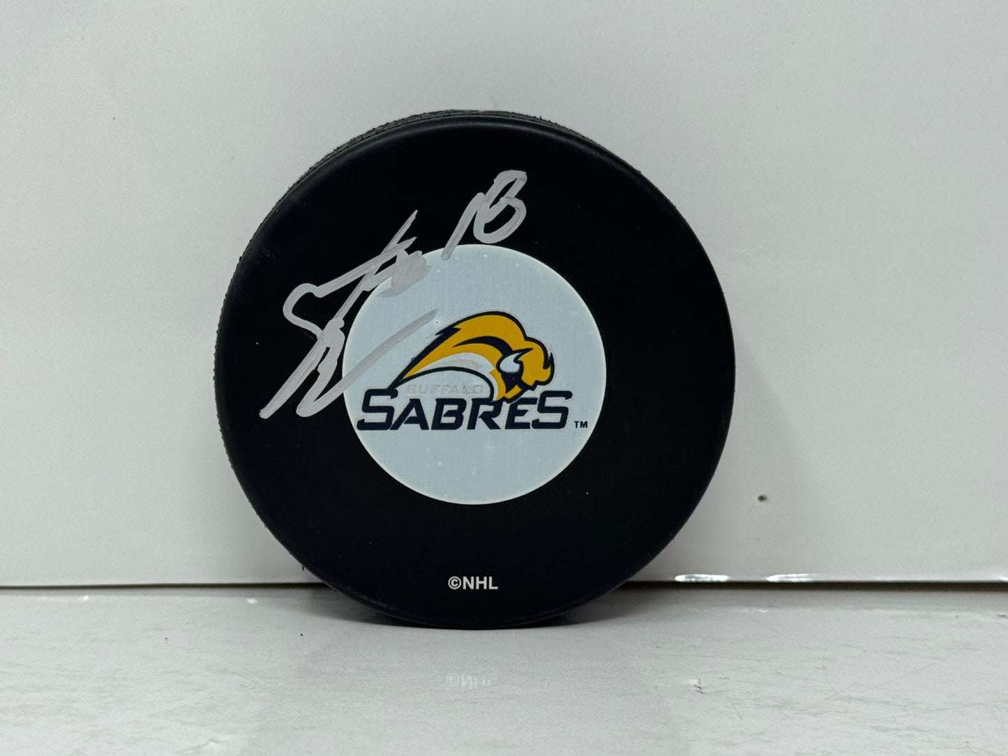 Steve Bernier Buffalo Sabres Signed NHL Autograph Puck Silver Auto
