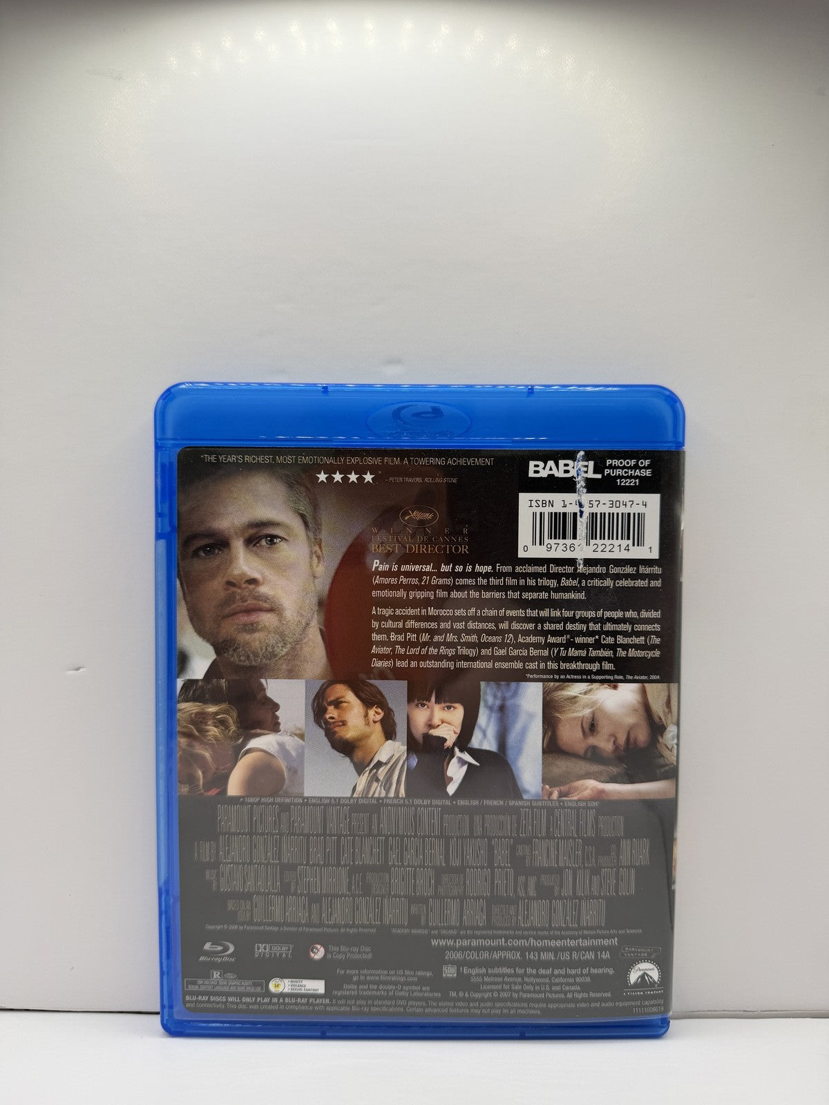 Babel (Blu-ray) Brad Pitt Cate Blanchett Drama