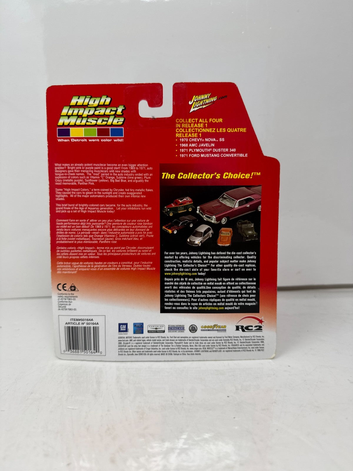 Johnny Lightning High Impact Muscle 1971 Ford Mustang Convertible 164 Diecast