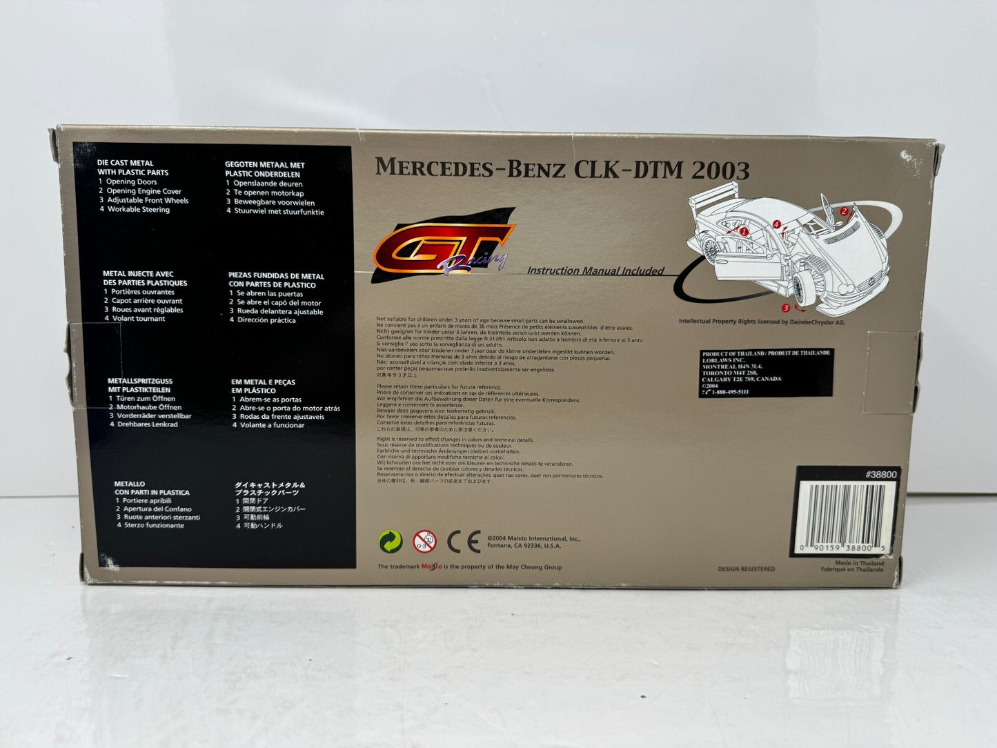 Maisto GT Racing 2003 Mercedes-Benz CLK-DTM 1:18 Diecast