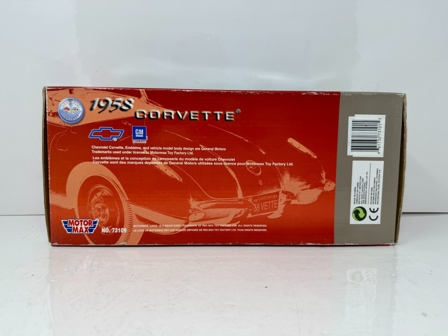 Motormax 1958 Chevrolet Corvette 1:18 Diecast