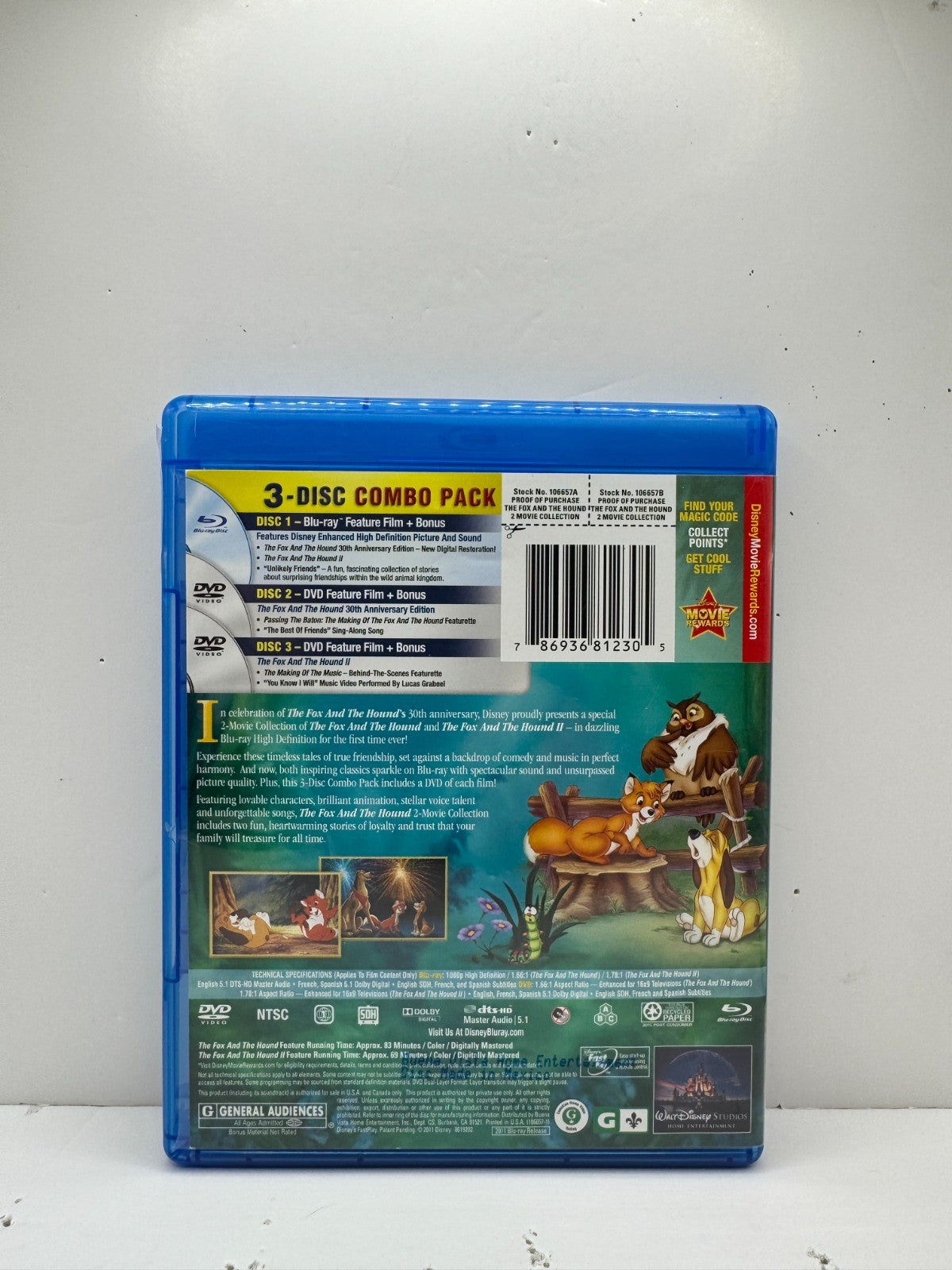 Fox And The Hound Collection (Blu-ray) Disney Animation
