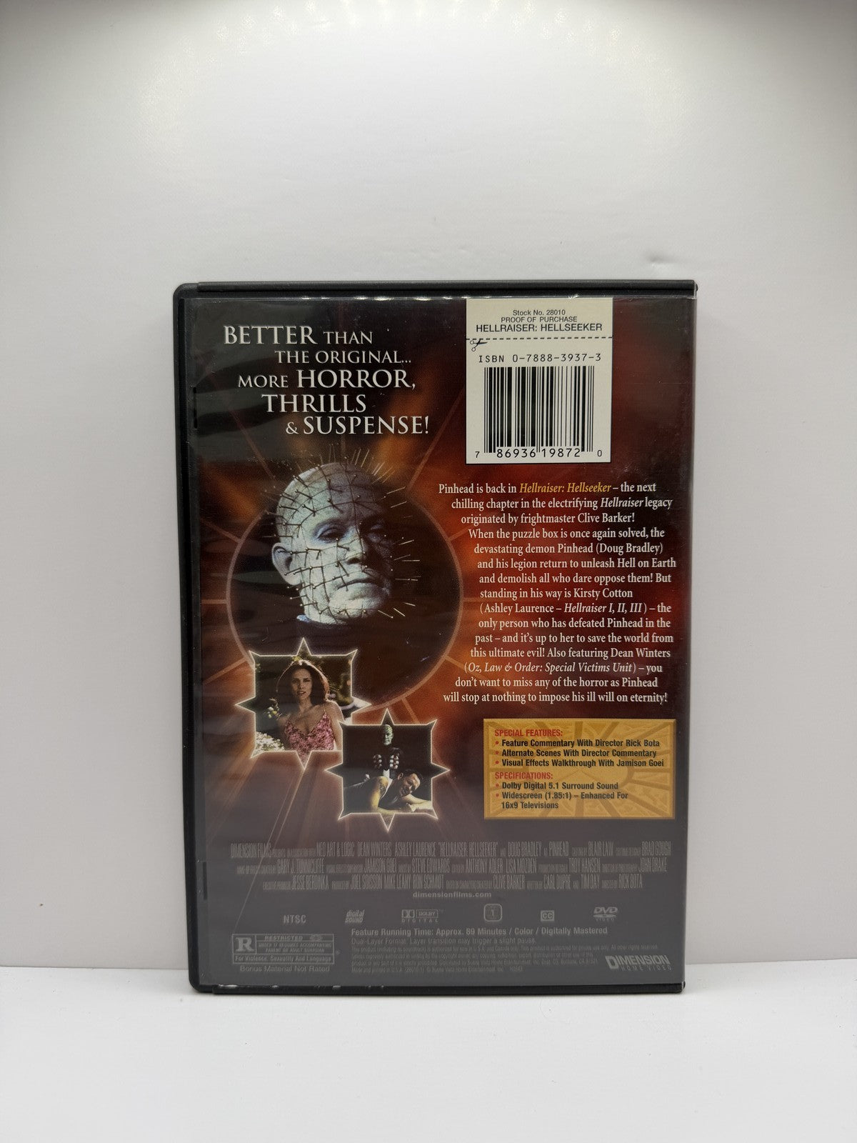 Hellraiser- Hellseeker (DVD) Hellraiser Horror