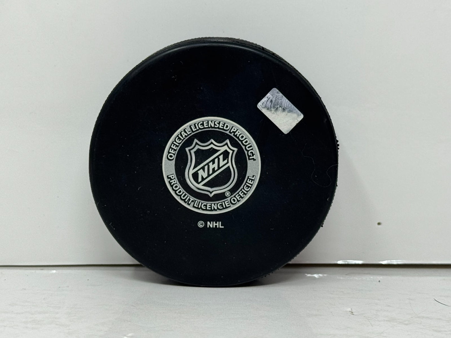 Brad May Buffalo Sabres Signed NHL Autograph Puck Gold Auto