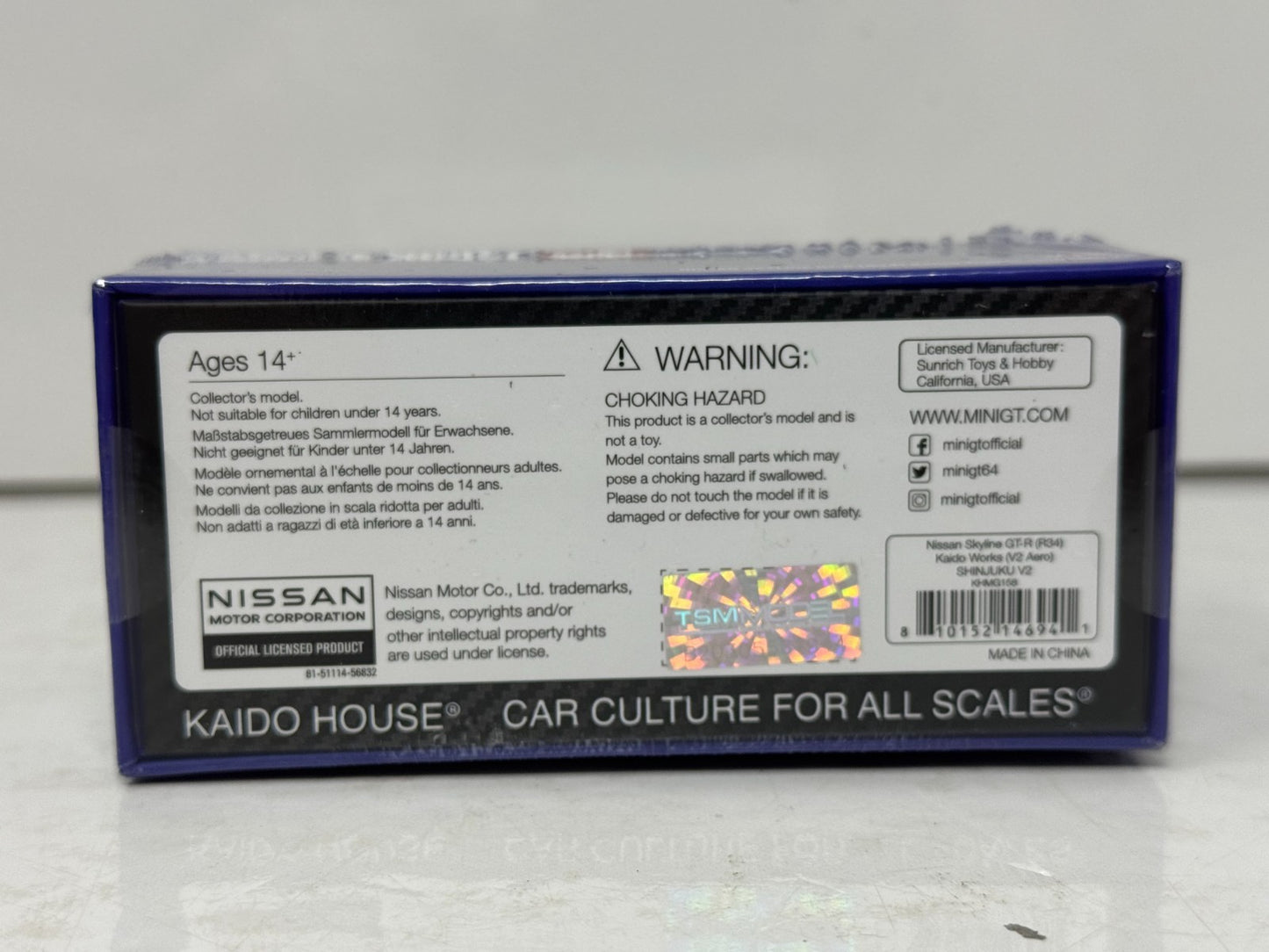 Kaido House Nissan Skyline GT-R (R34) Kaido Works Shinjuku V2 1:64 Diecast