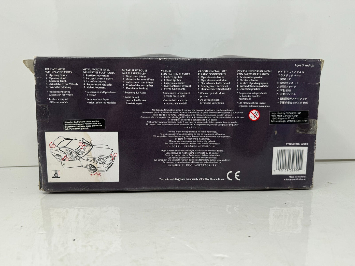 Maisto 1994 Porsche 911 Carrera Cabriolet Silver Edition 1:18 Diecast