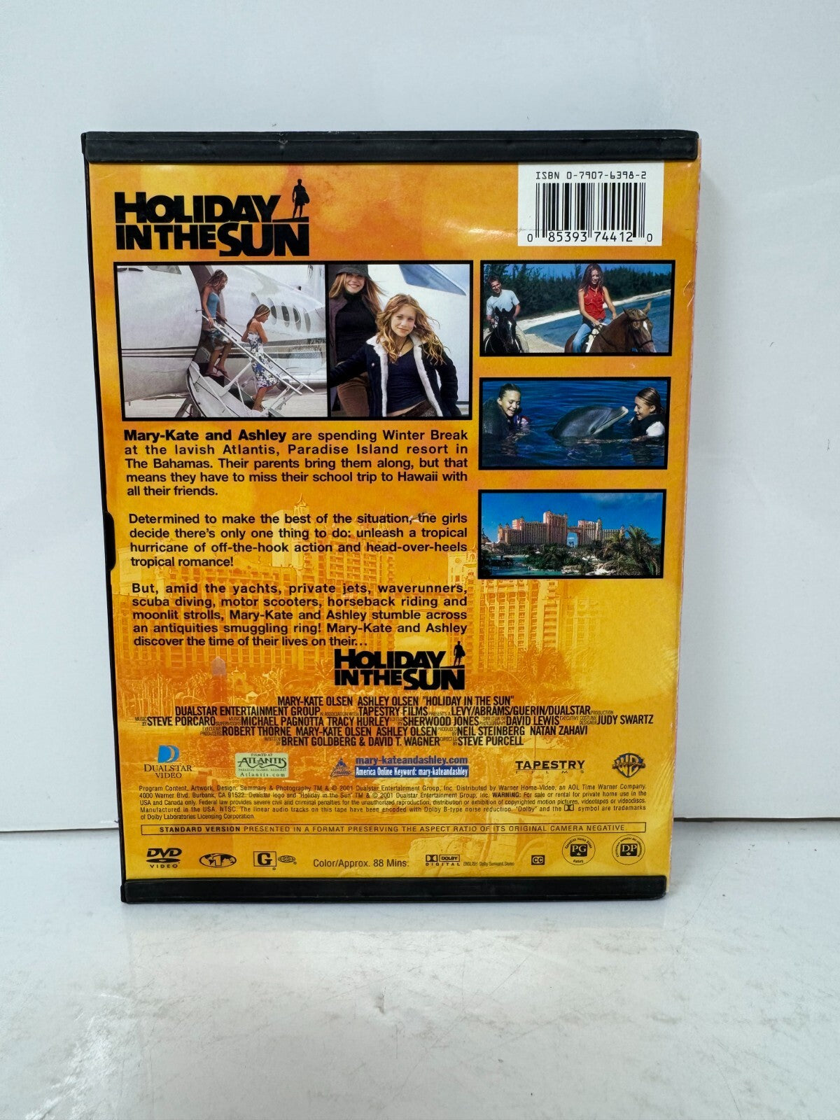 Mary-Kate & Ashley Olsen Holiday in the Sun (DVD) Family Good Condition!!!