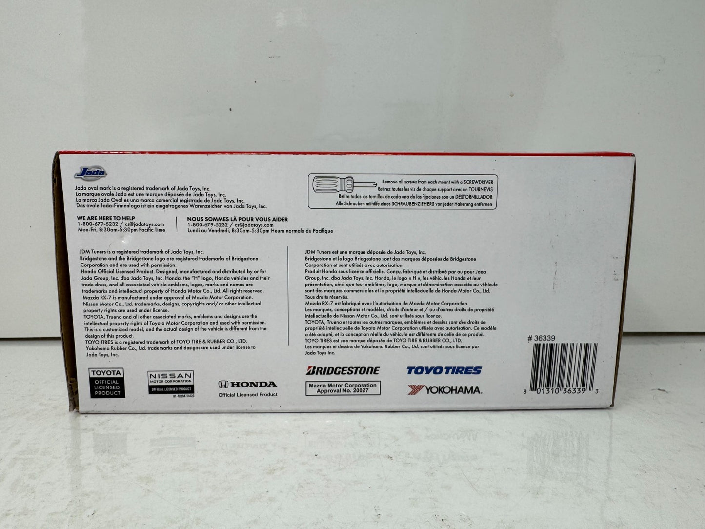 Jada 2002 Nissan Skyline GT-R R34 HKS Power JDM Tuners 1:24 Diecast Cardon Hood