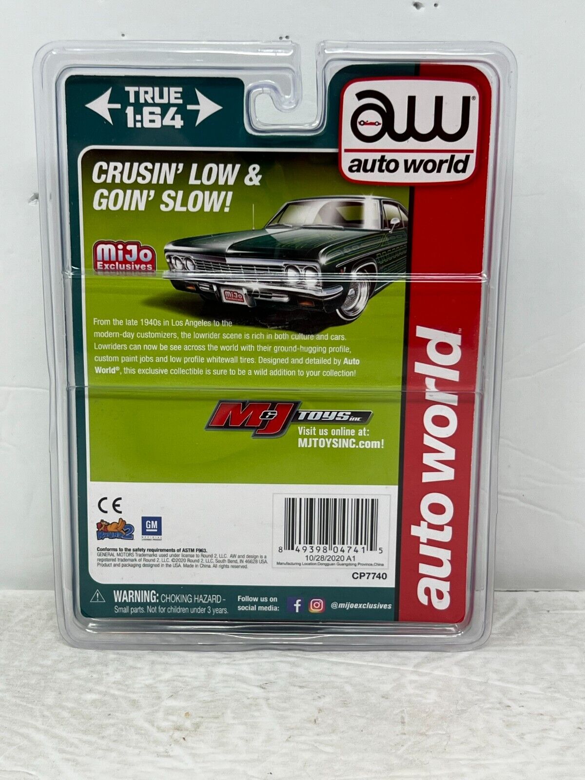 Auto World Mijo Custom Lowriders 1966 Chevy Impala SS 1:64 Diecast