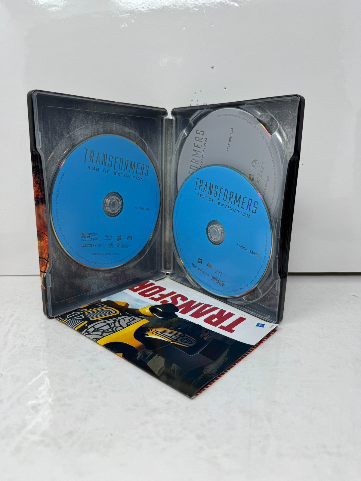 Transformers: Age of Extinction (Blu-ray) Steelbook Mark Wahlberg Good Shape!!!
