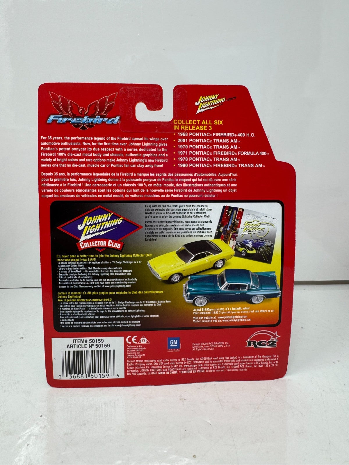Johnny Lightning Firebird 1970 Pontiac Trans Am 1:64 Diecast