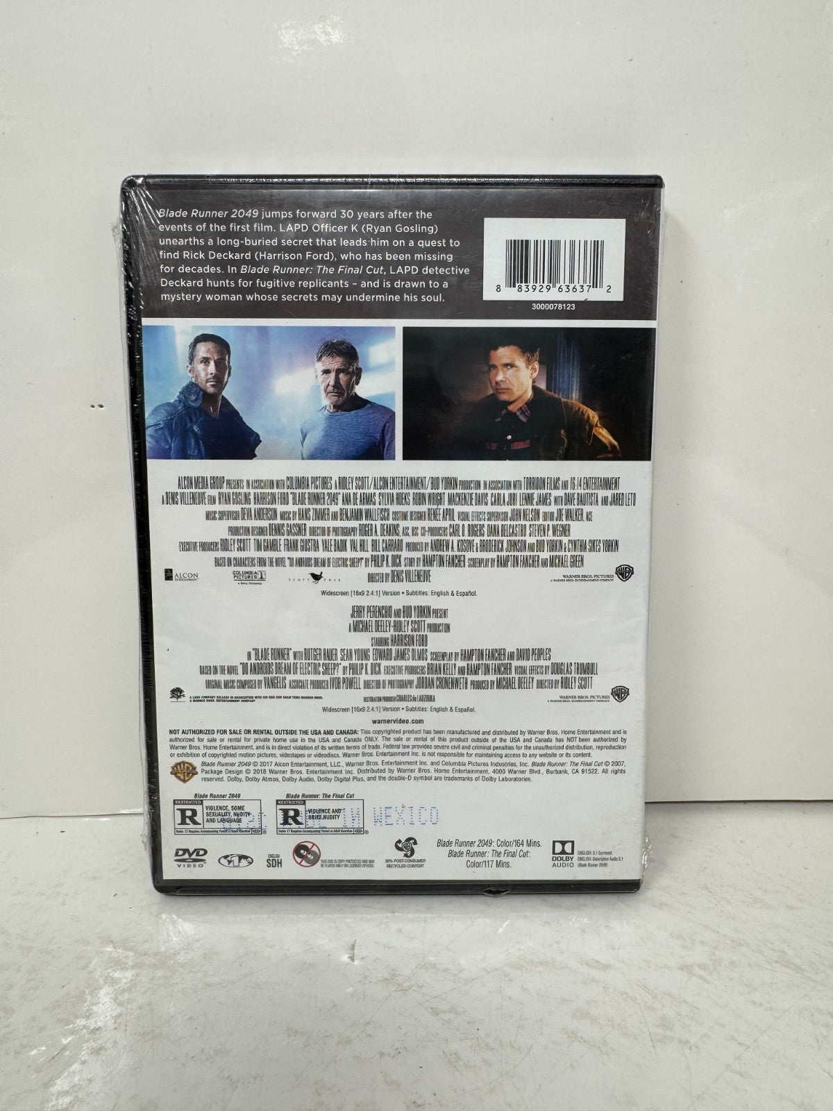 Blade Runner 2049 / Blade Runner: The Final Cut (DVD) Sci-Fi New and Sealed!!!