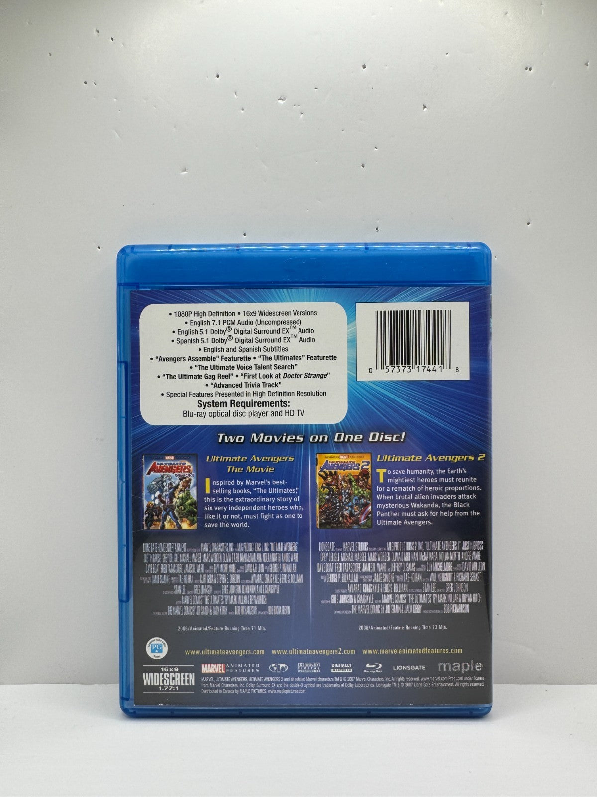 Ultimate Avengers The Movie (Blu-ray) Justin Gross Action Animated