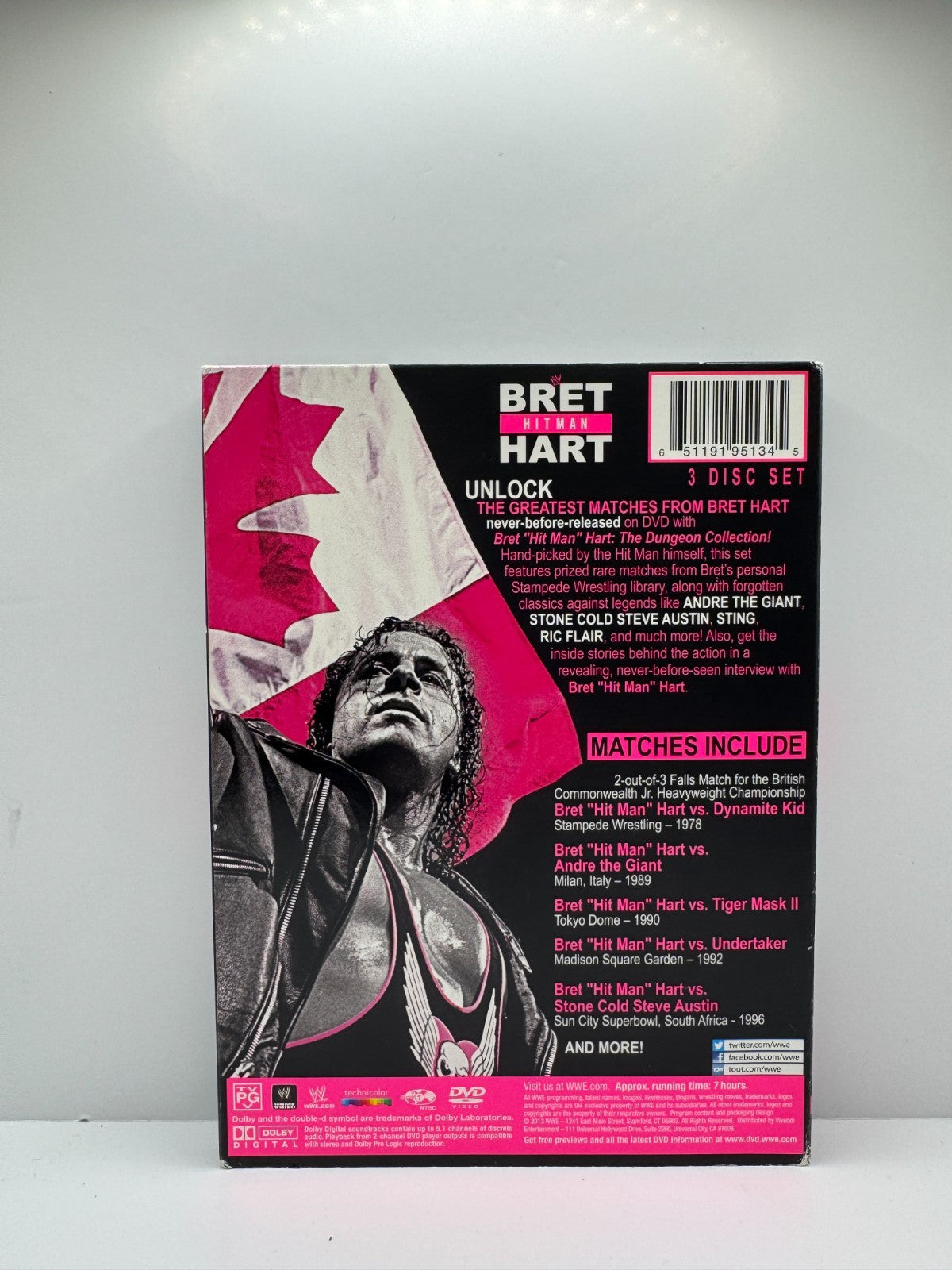 Bret Hitman Hart Dungeon Collection (DVD) Bret Hart Wrestling