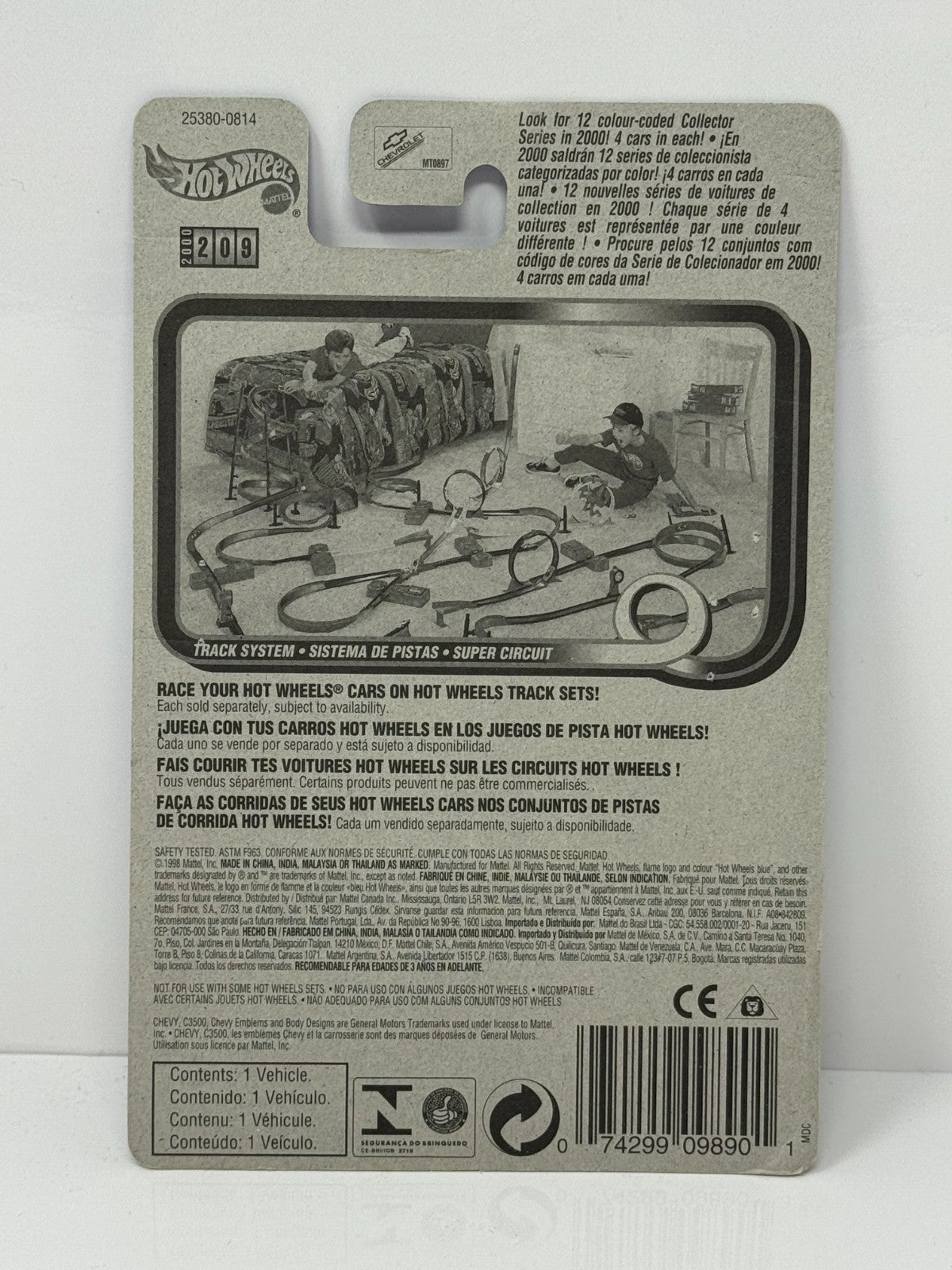 Hot Wheels 1990s Release 1988 Customized Chevy C3500 1:64 Diecast V2