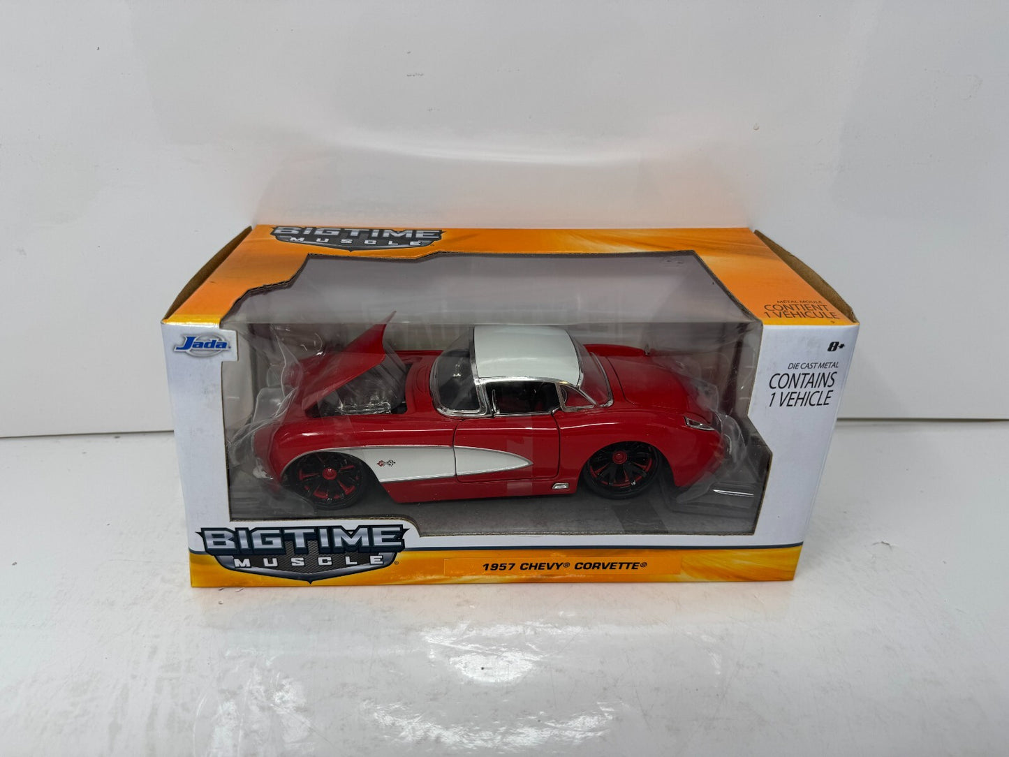 Jada Bigtime Muscle 1957 Chevy Corvette 1:24 Diecast